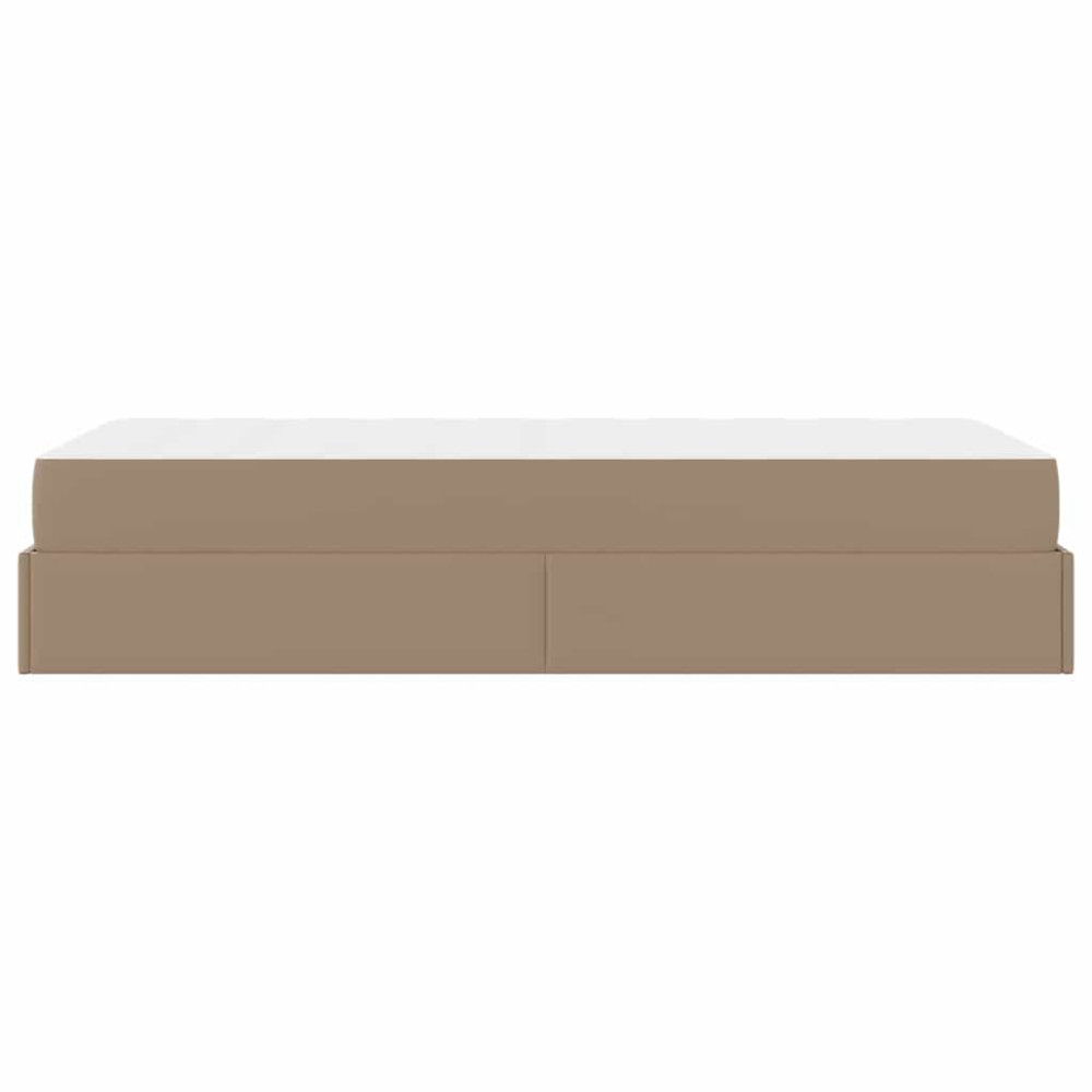 Produktbild för Sängram med madrass Övrigt 2 pcs Tan PVC