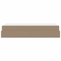 Produktbild för Sängram med madrass Övrigt 2 pcs Tan PVC