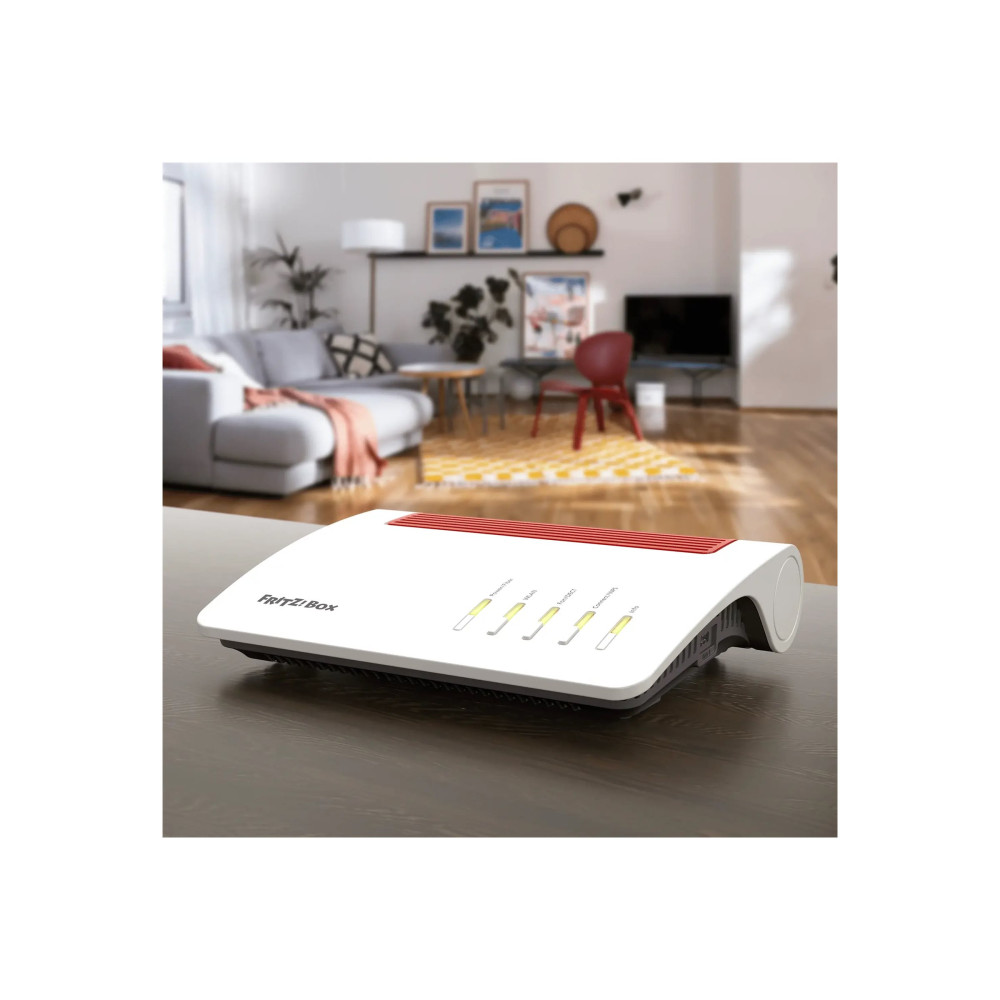 Produktbild för FRITZ!Box 5590 Fiber - trådlös router - GPON-terminal / röstkort - Wi-Fi 6 - skrivbordsmodell