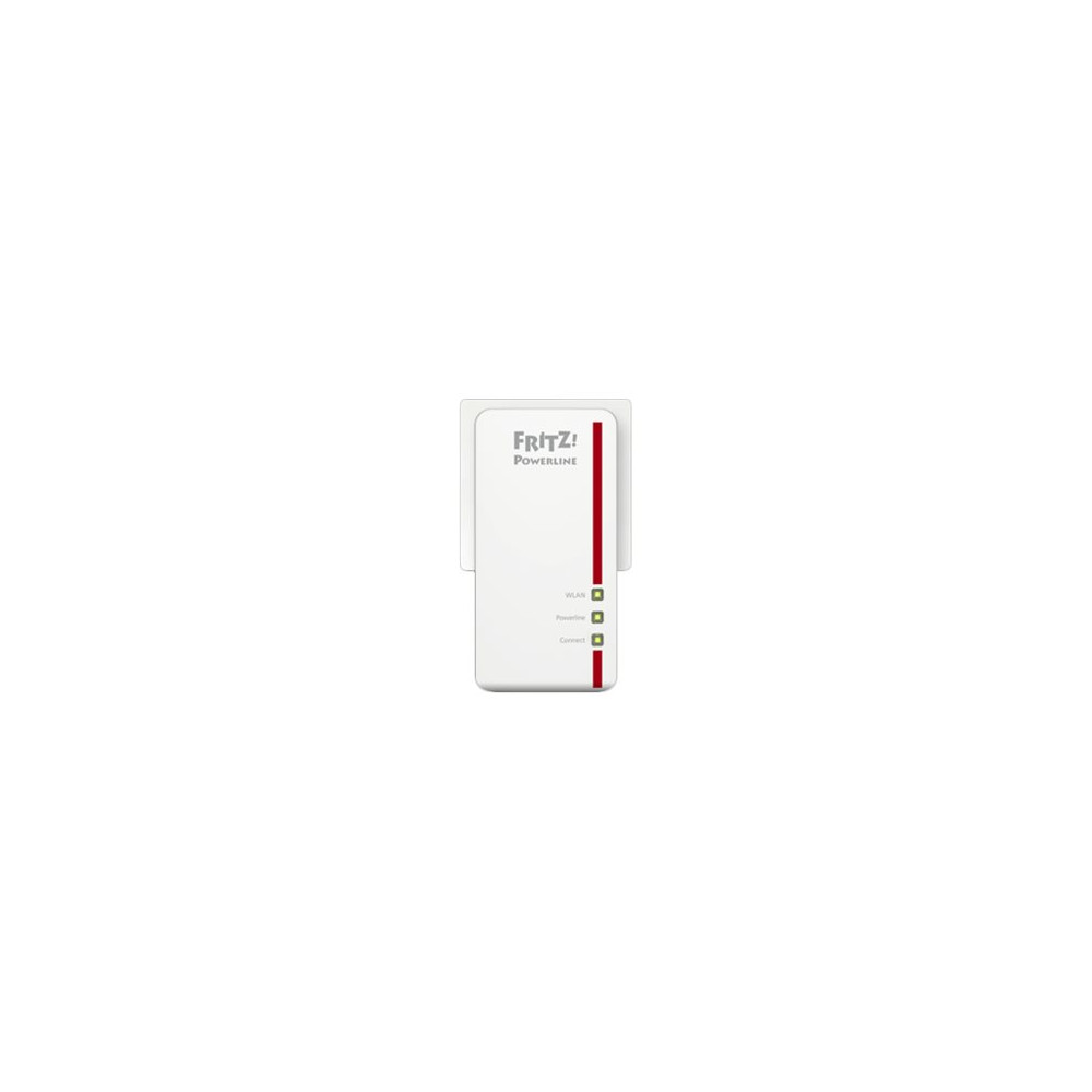 Produktbild för FRITZ!Powerline 1260E - WLAN Set - PowerLine adaptersats - Wi-Fi 5 - vägginsticksbar