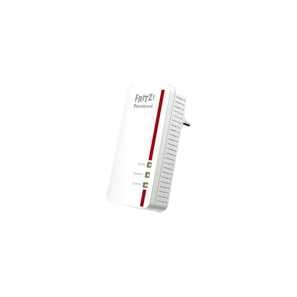 Produktbild för FRITZ!Powerline 1260E - PowerLine adaptersats - Wi-Fi 5 - vägginsticksbar