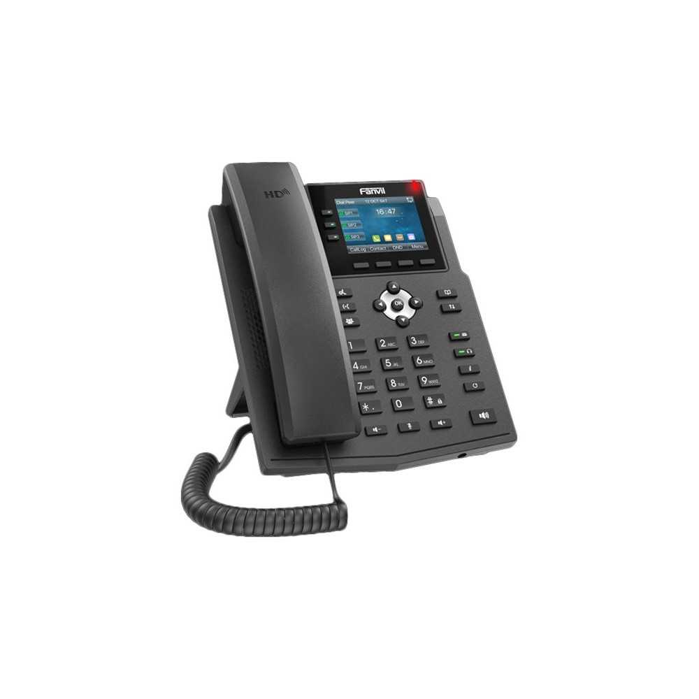 Produktbild för Fanvil X3U - VoIP-telefon med nummerpresentation - 3-riktad samtalsförmåg