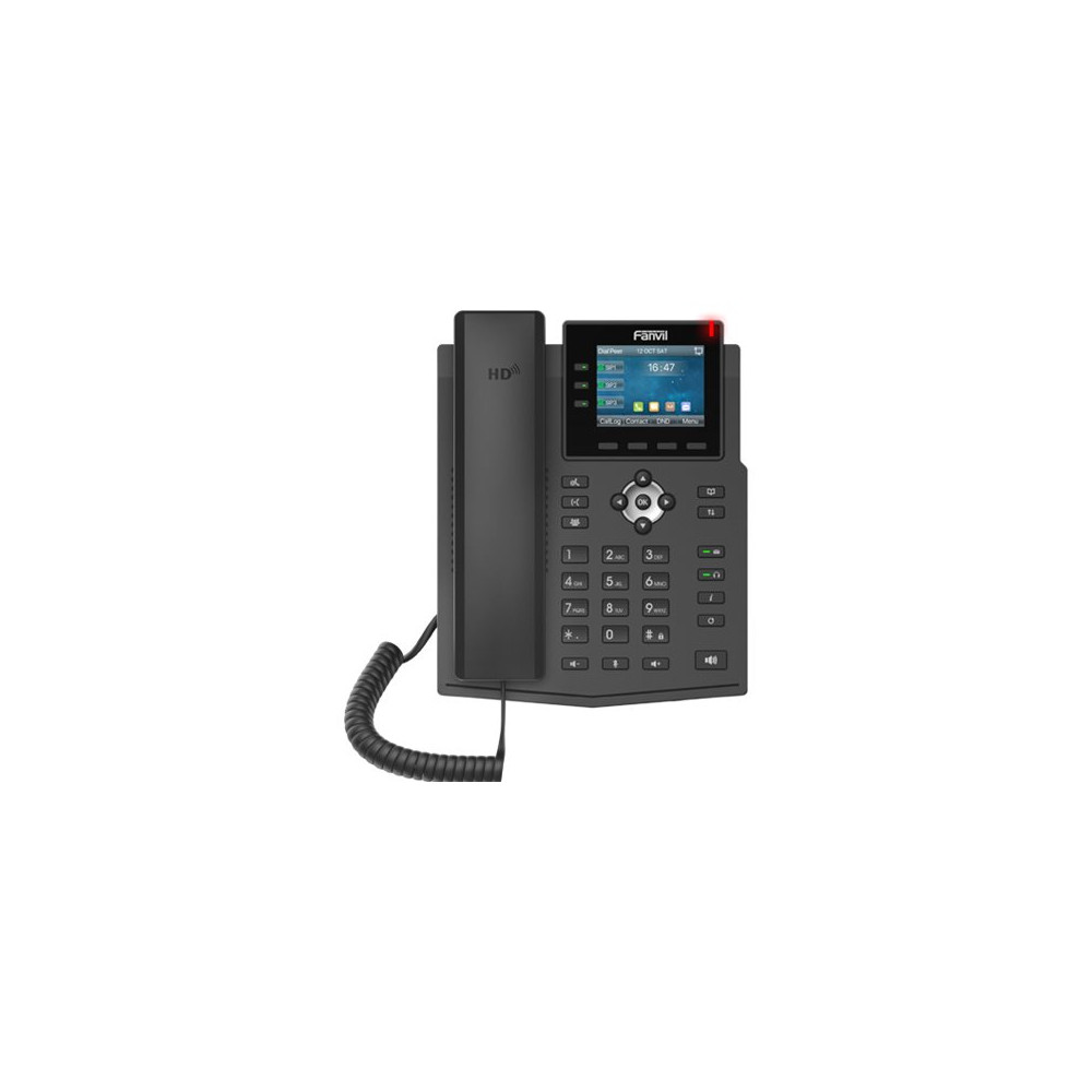 Produktbild för Fanvil X3U - VoIP-telefon med nummerpresentation - 3-riktad samtalsförmåg