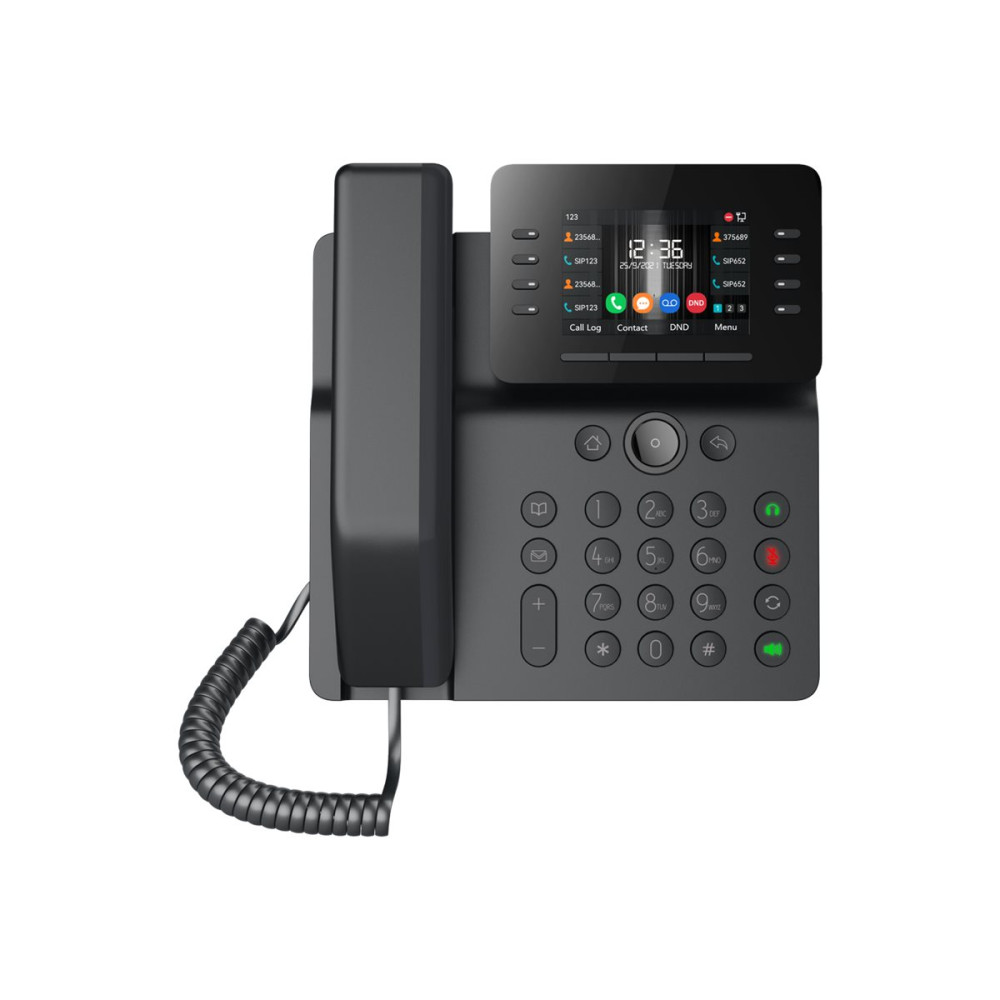 Produktbild för Fanvil V64 - VoIP-telefon med nummerpresentation/samtal väntar - 6-vägs samtalsförmåg