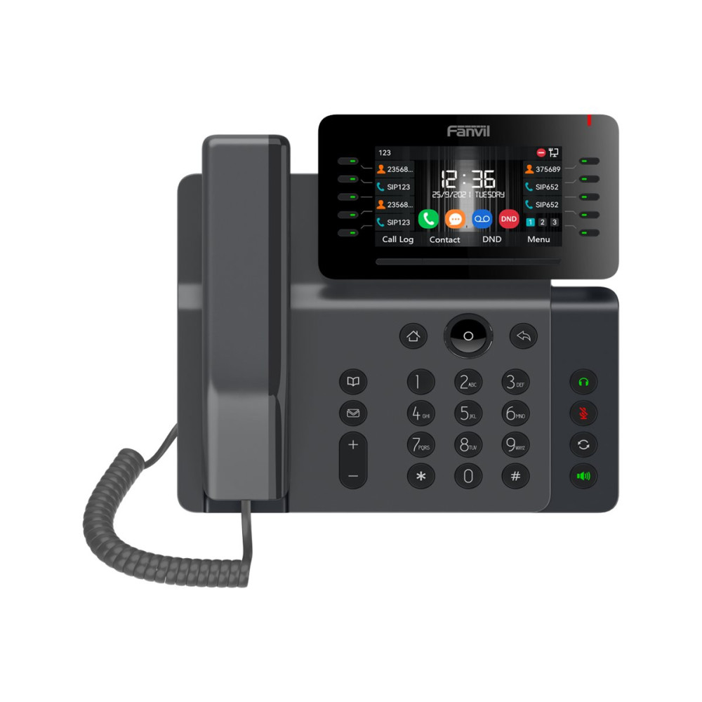 Produktbild för Fanvil V65 - VoIP-telefon med nummerpresentation/samtal väntar - 6-vägs samtalsförmåg