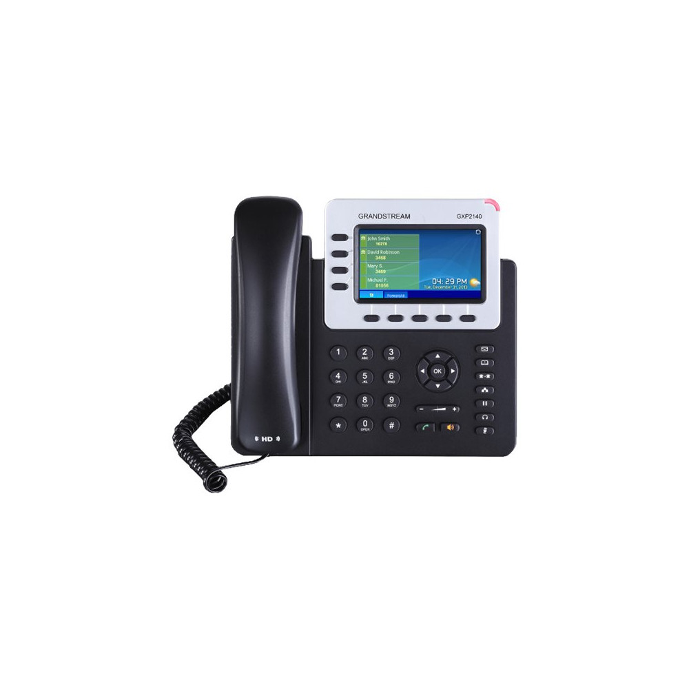 Produktbild för Grandstream GXP2140 Enterprise IP Phone - VoIP-telefon - 5-vägs samtalsförmåg