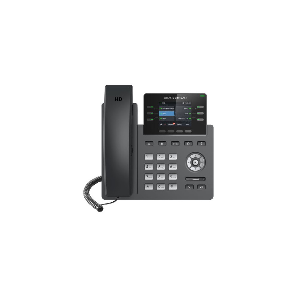 Produktbild för Grandstream GRP2613 - VoIP-telefon med nummerpresentation/samtal väntar - 3-riktad samtalsförmåg