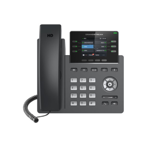Grandstream Grandstream GRP2613 - VoIP-telefon med nummerpresentation/samtal väntar - 3-riktad samtalsförmåg