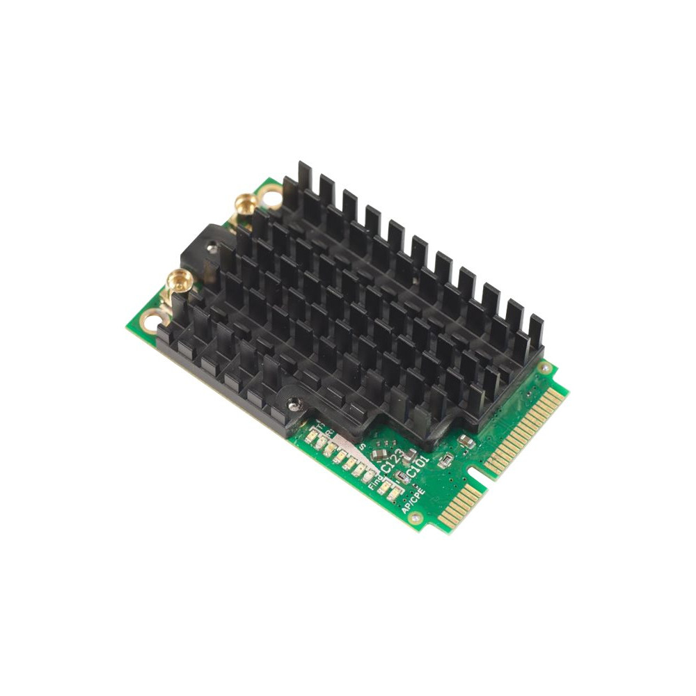Produktbild för MikroTik RouterBOARD R11e-2HPnD - nätverksadapter - PCIe Mini Card
