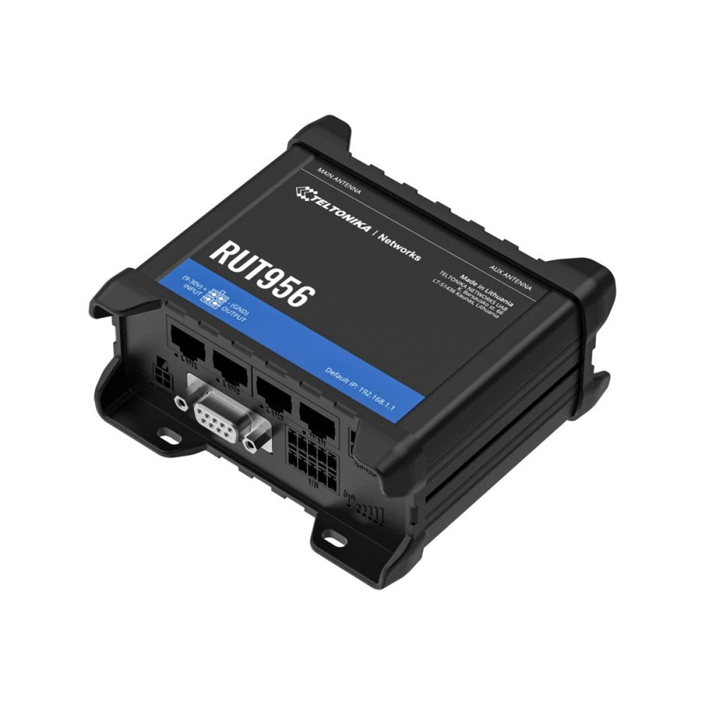 Produktbild för Teltonika RUT956 - trådlös router - WWAN - Wi-Fi - 4G, 2G, 3G - DIN-skenmonterbar