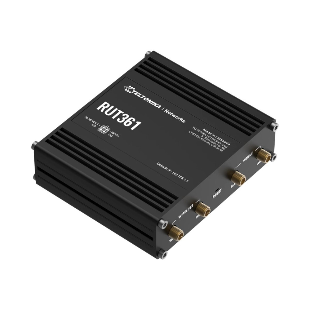 Produktbild för Teltonika RUT361 - trådlös router - WWAN - Wi-Fi - 3G, 4G - DIN-skenmonterbar, väggmonterbar, bordsmonterbar
