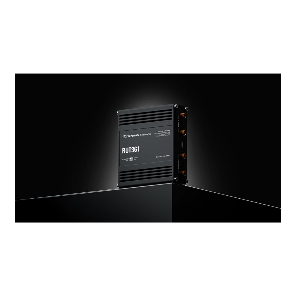 Produktbild för Teltonika RUT361 - trådlös router - WWAN - Wi-Fi - 3G, 4G - DIN-skenmonterbar, väggmonterbar, bordsmonterbar