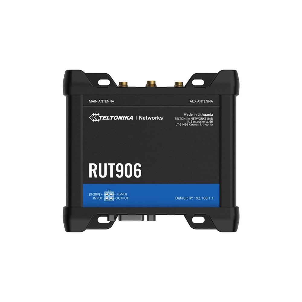 Produktbild för Teltonika RUT906 - trådlös router - WWAN - Wi-Fi - 4G, 2G, 3G - DIN-skenmonterbar