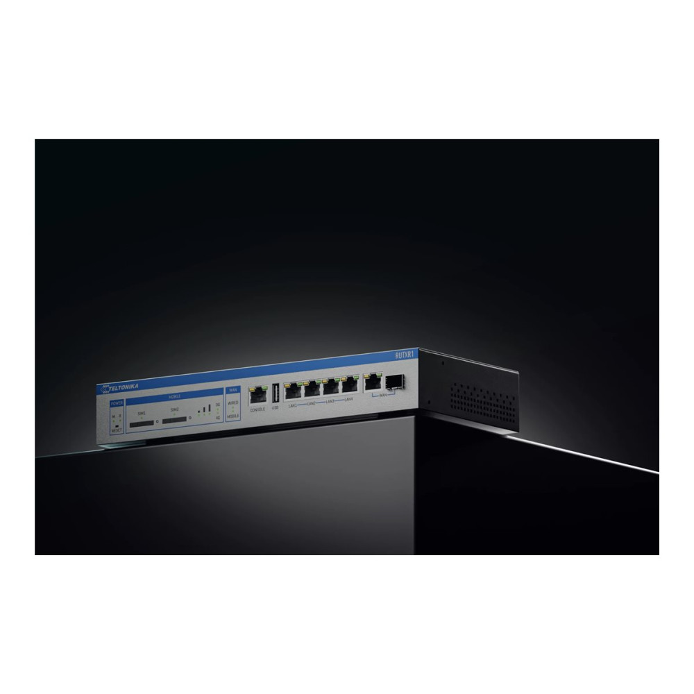 Produktbild för Teltonika RUTXR1 - trådlös router - WWAN - Wi-Fi 5 - skrivbordsmodell, rackmonterbar