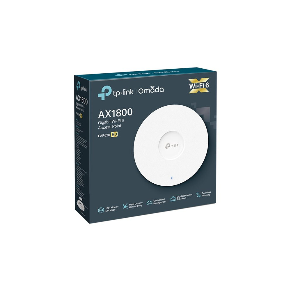 Produktbild för TP-Link Omada EAP620 HD V3.2 - trådlös åtkomstpunkt - Wi-Fi 6 - molnhanterad