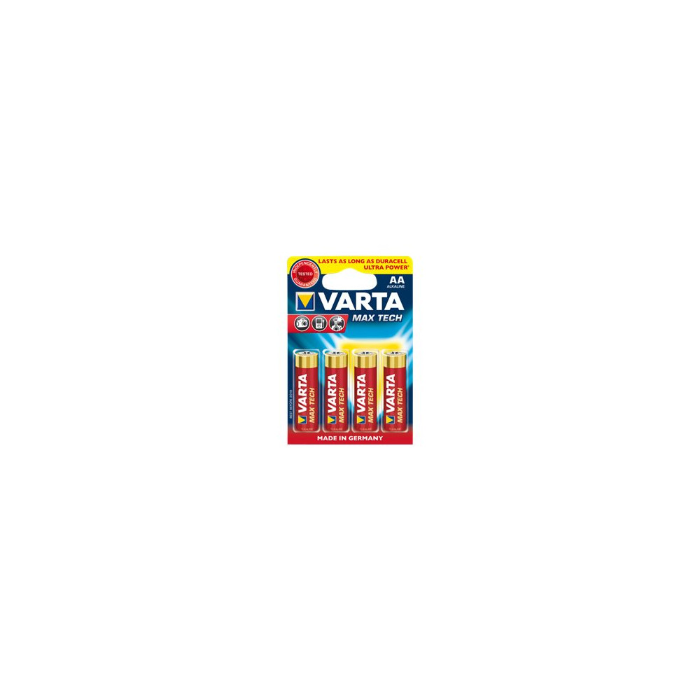 Produktbild för Varta Max Tech batteri - 4 x AA-typ - alkaliskt