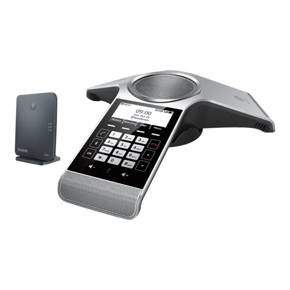 Produktbild för Yealink CP930W-Base - VoIP-konferenssystem - med Bluetooth interface med nummerpresentation/samtal väntar - 5-vägs samtalsförmåg