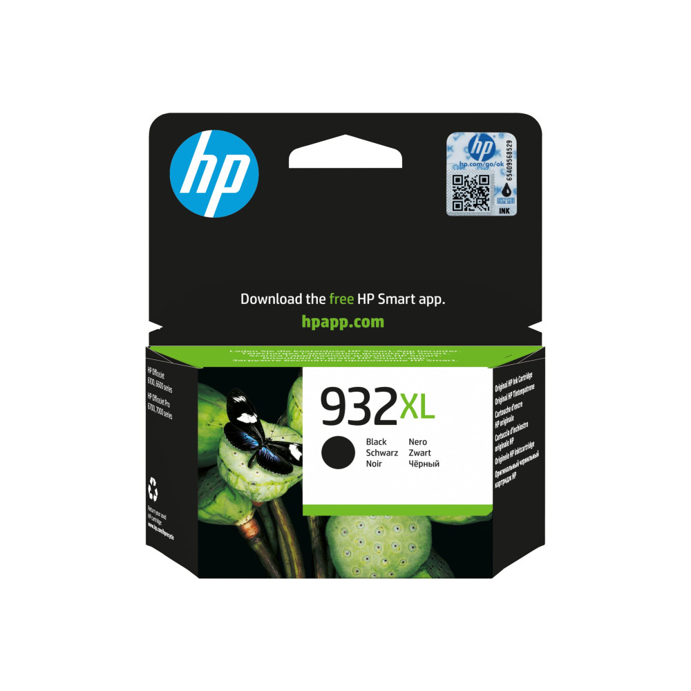 Produktbild för HP 932XL - Lång livslängd - svart - original - bläckpatron