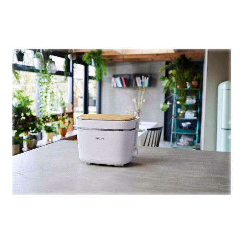 Philips Philips 5000 Series HD2640 Eco Conscious Edition - brödrost - matt silkesvit