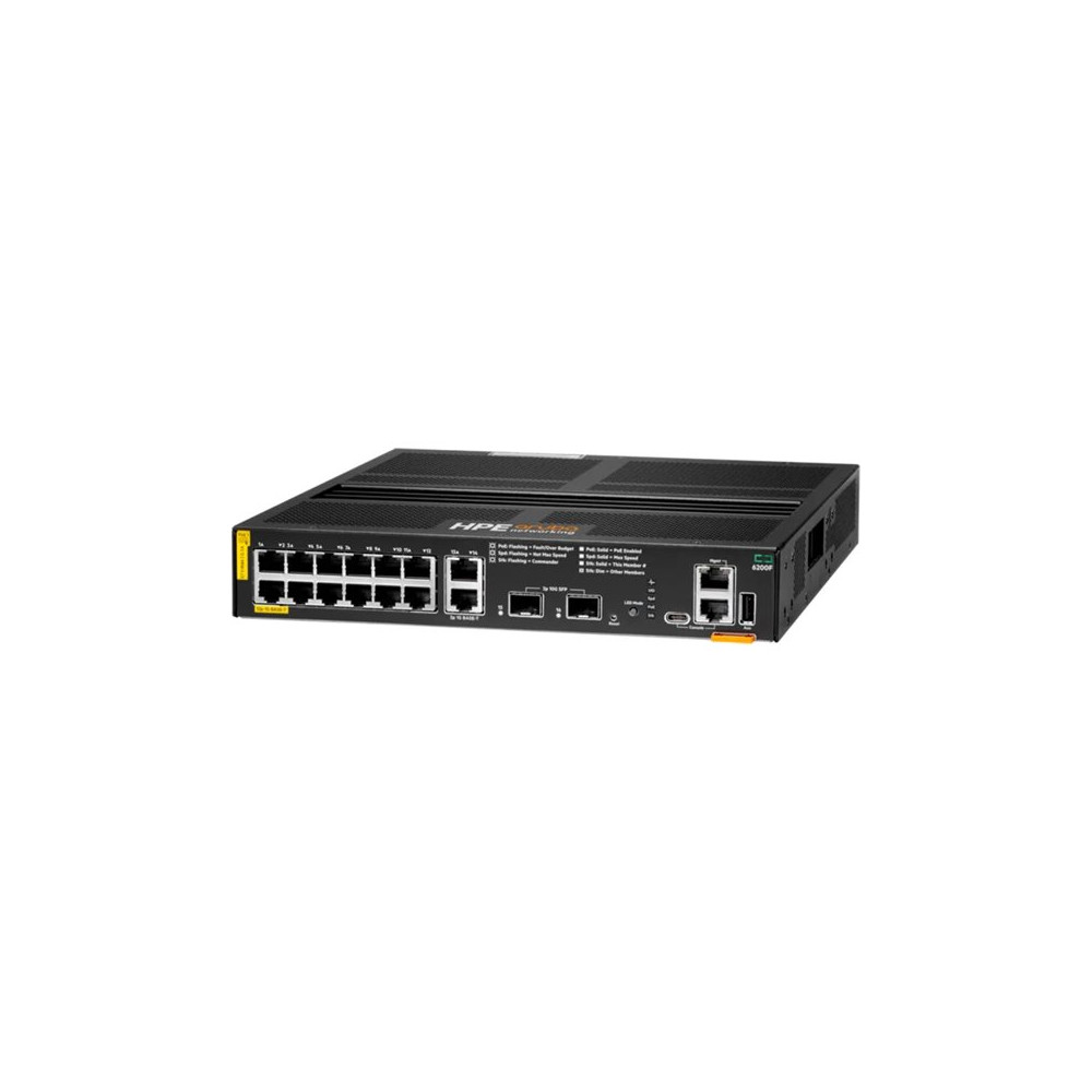 Produktbild för HPE Aruba 6200F 12G Class4 PoE 2G/2SFP+ 139W Switch - switch - 12 portar - Administrerad - rackmonterbar