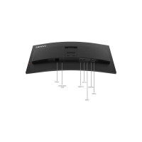 Produktbild för Lenovo ThinkVision T34WD-40 - LED-skärm - böjd - 34" - HDR