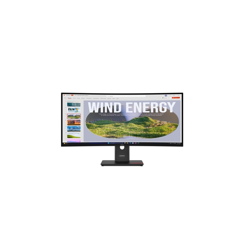 Produktbild för Lenovo ThinkVision T34WD-40 - LED-skärm - böjd - 34" - HDR