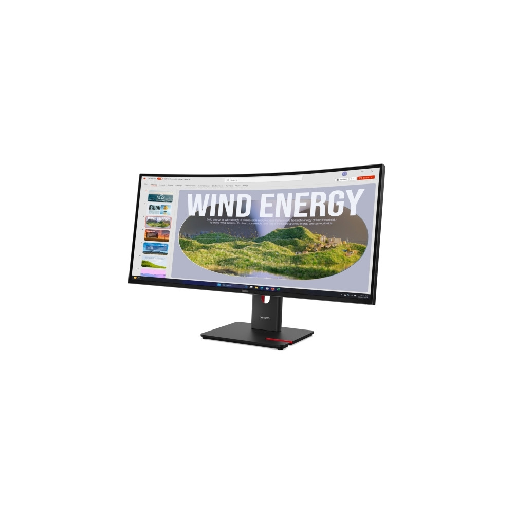 Produktbild för Lenovo ThinkVision T34WD-40 - LED-skärm - böjd - 34" - HDR