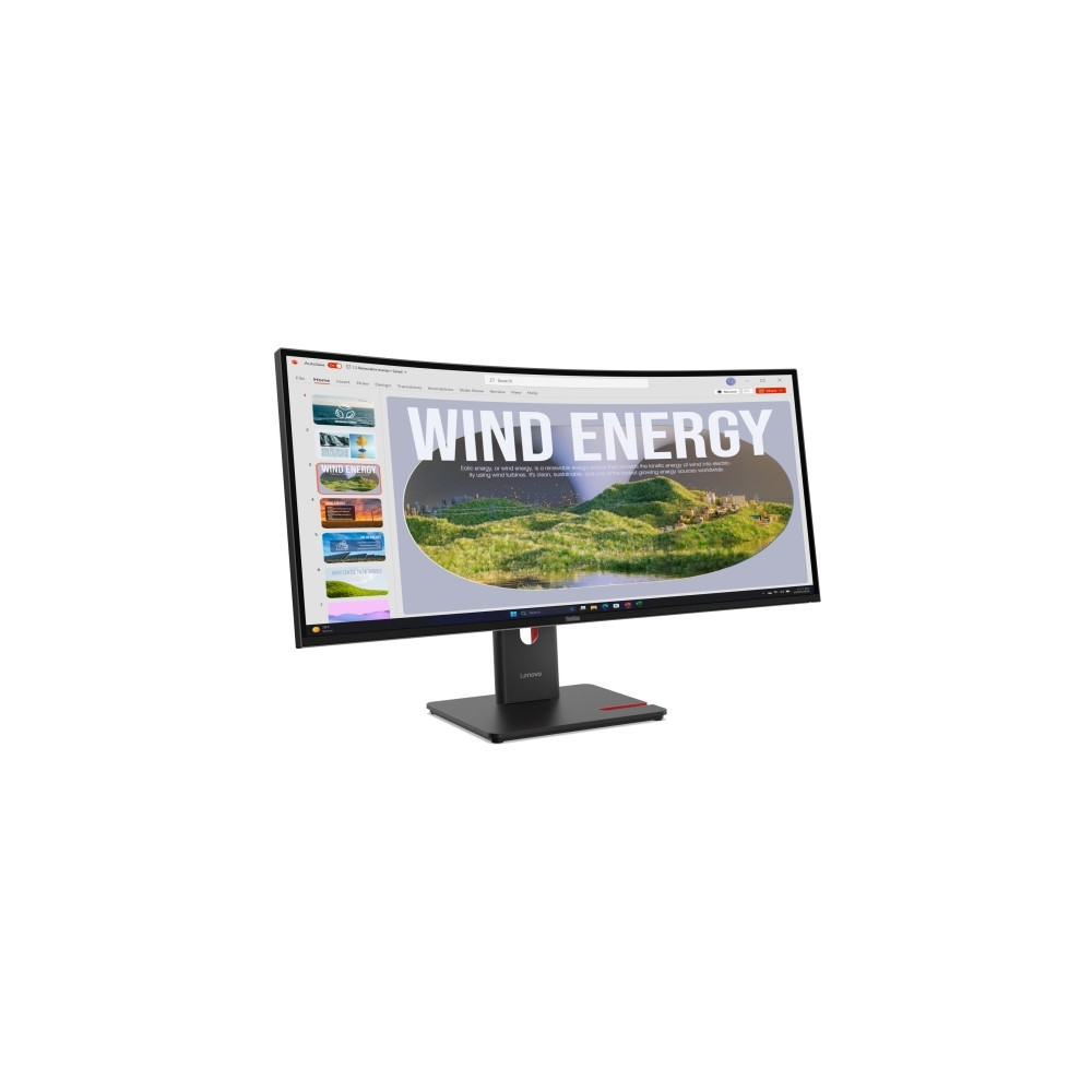 Produktbild för Lenovo ThinkVision T34WD-40 - LED-skärm - böjd - 34" - HDR