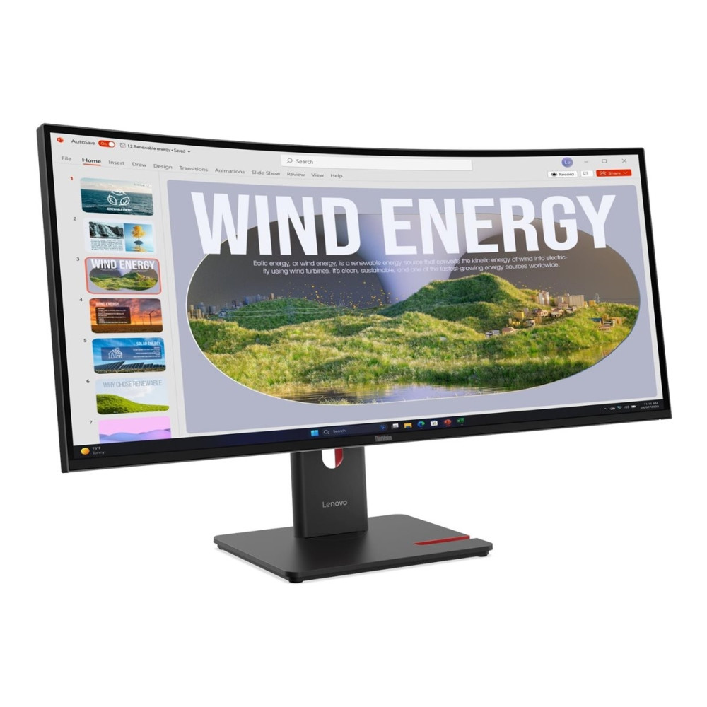 Produktbild för Lenovo ThinkVision T34WD-40 - LED-skärm - böjd - 34" - HDR