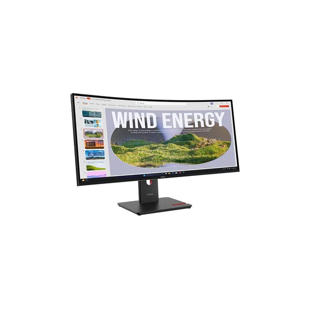 Produktbild för Lenovo ThinkVision T34WD-40 - LED-skärm - böjd - 34" - HDR
