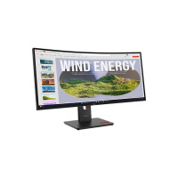 Produktbild för Lenovo ThinkVision T34WD-40 - LED-skärm - böjd - 34" - HDR