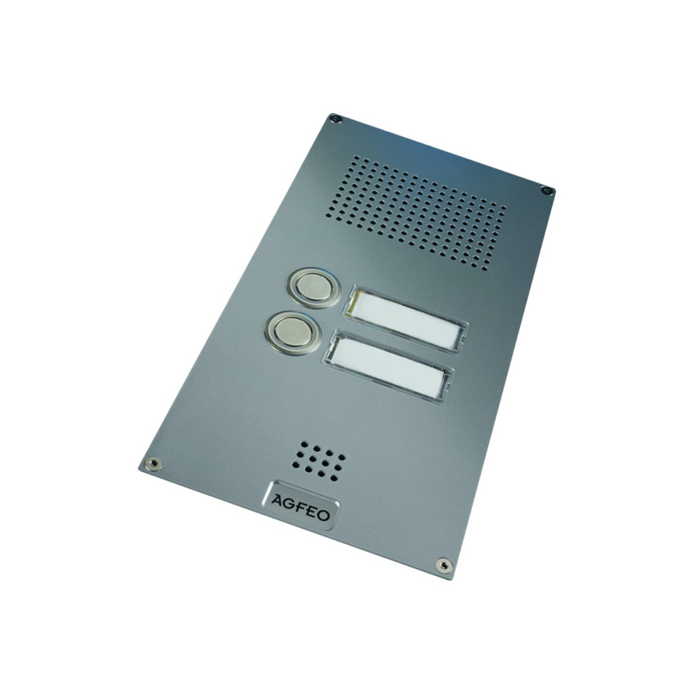 Produktbild för AGFEO Premium TFE 2 - dörrklocka - 2-button - silver