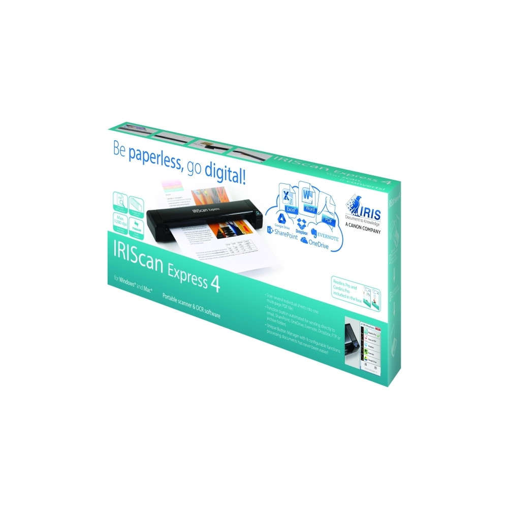 Produktbild för I.R.I.S. IRISCan Express 4 - arkmatad skanner - bärbar - USB