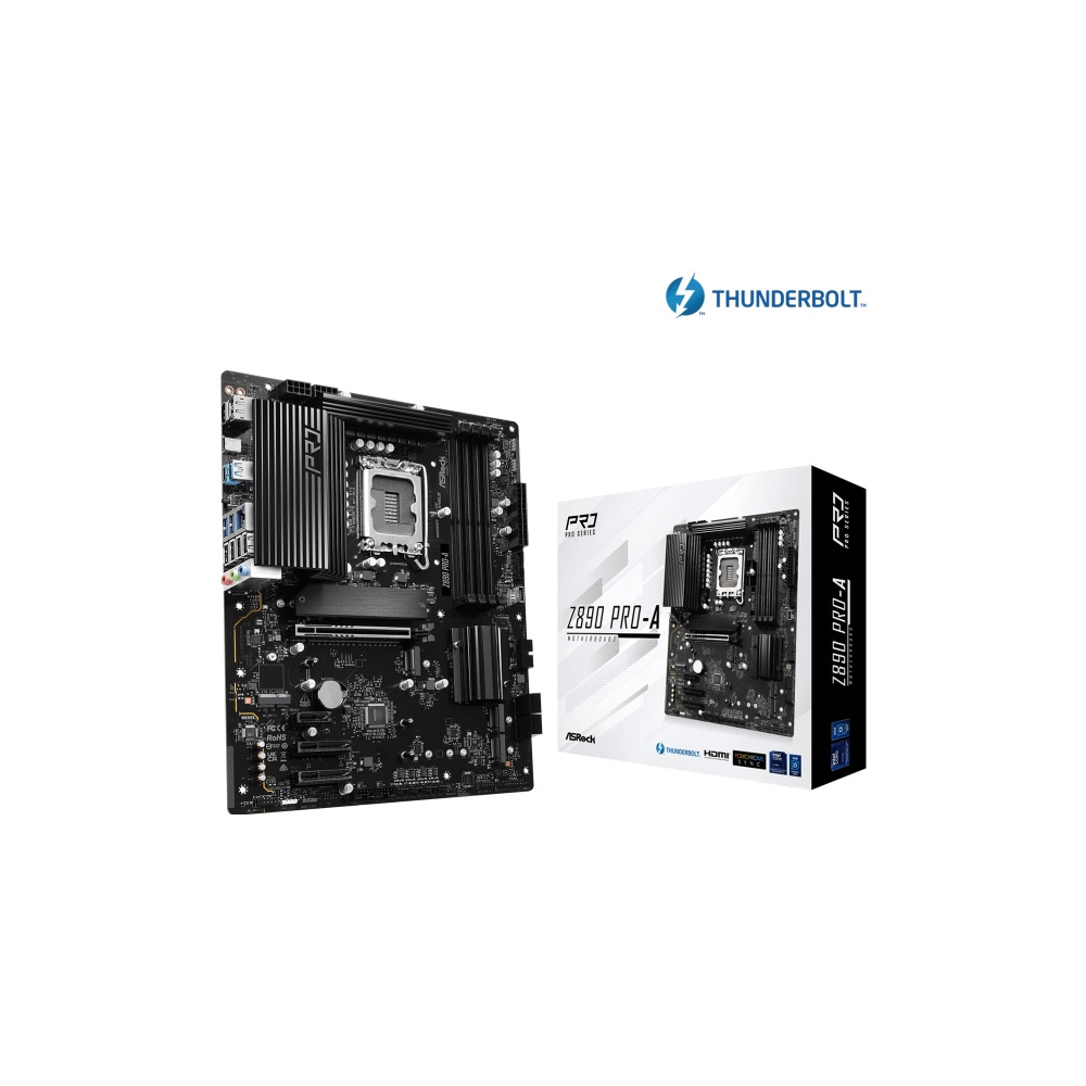 Produktbild för ASRock Z890 Pro-A - moderkort - ATX - LGA1851-uttag - Z890