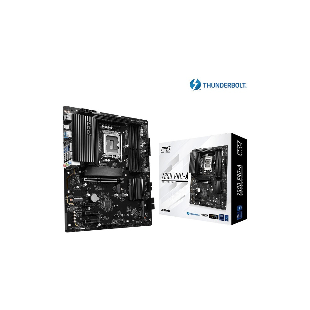 Produktbild för ASRock Z890 Pro-A - moderkort - ATX - LGA1851-uttag - Z890