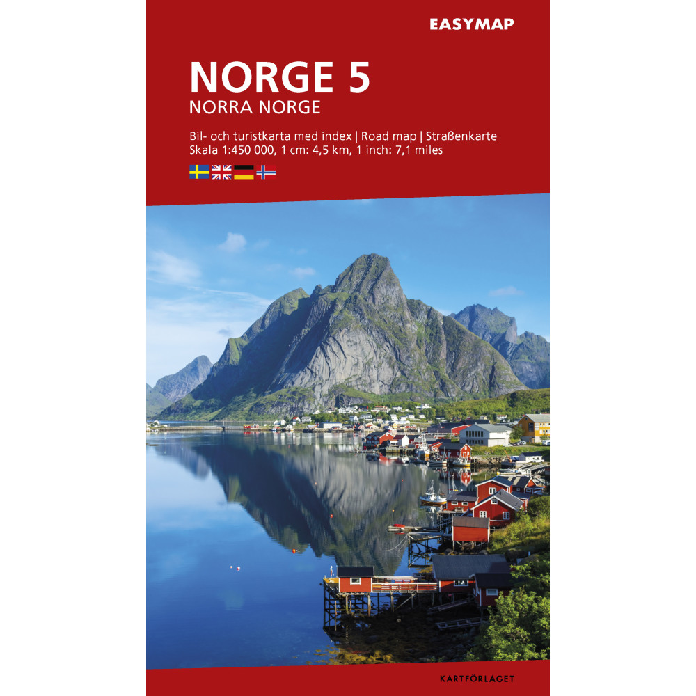 Produktbild för Norra Norge 5 EasyMap, 1:450 000