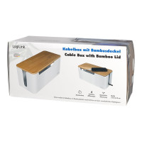 Produktbild för LogiLink - kabelorganiserare - med bambulock