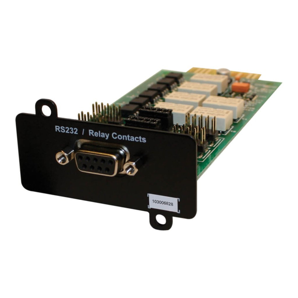 Produktbild för Eaton DB9 RS-232 Relay/Serial Interface Mini-Slot Card for 5PX G2, 9SX, and 9PX Lithium-ion UPS Systems - adapter för administration på distans