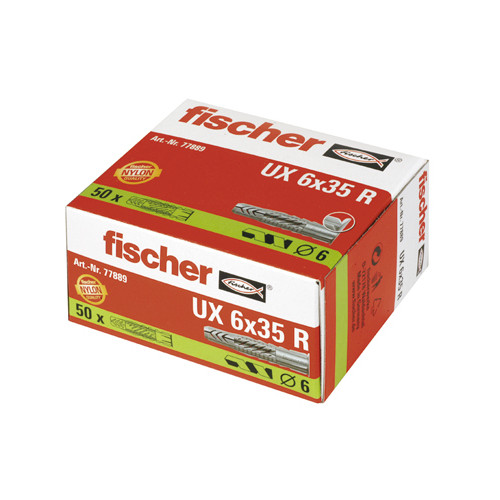 Fischer Fischer 77889, Väggplugg, Autoklaverad lättbetong, Tegel, Be...