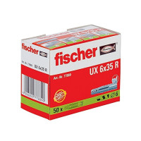 Produktbild för Fischer 77889, Väggplugg, Autoklaverad lättbetong, Tegel, Be...
