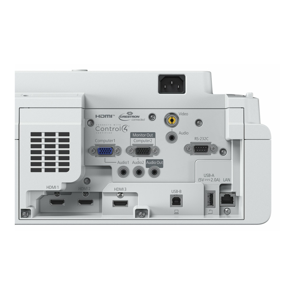 Produktbild för Epson EB-770F - 3LCD-projektor - ultrakort kastavstånd - 802.11a/b/g/n/ac trådlös/LAN/Miracast - vit