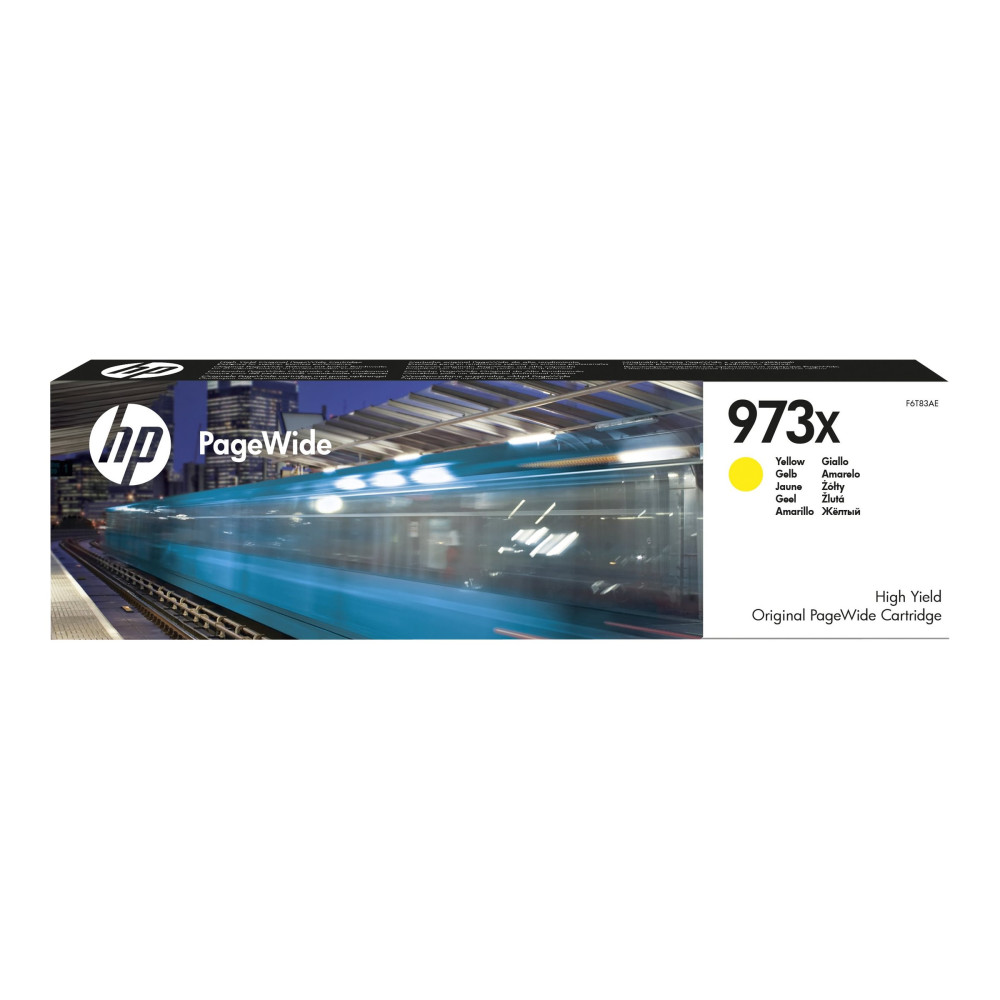 Produktbild för HP 973X - Lång livslängd - gul - original - PageWide - bläckpatron