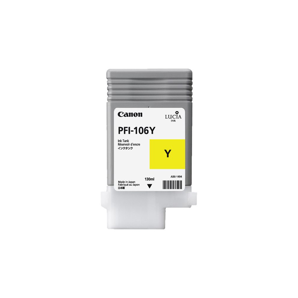 Produktbild för Canon PFI-106 Y - gul - original - bläcktank