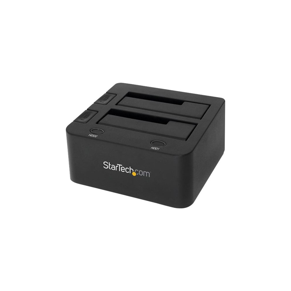 Produktbild för StarTech.com Dual-Bay USB 3.0 to SATA Hard Drive Docking Station, USB Hard Drive Dock, External 2.53.5 SATA IIIIII, SSDHDD Docking Station, Hot-Swap Hard Drive Bay - Top-Loading - kontrollerkort - SATA 6Gb/s - USB 3.0