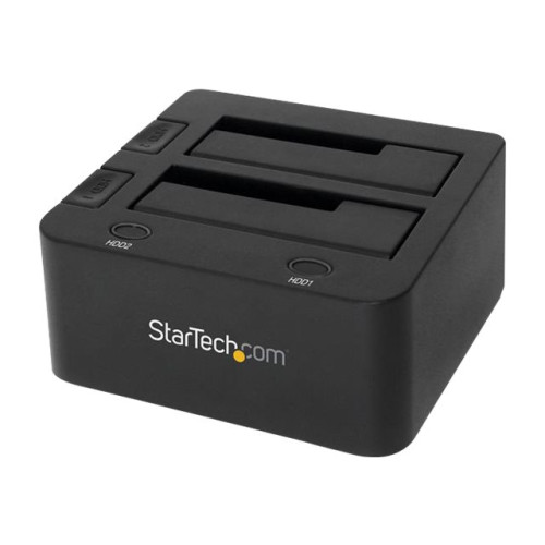 StarTech.com StarTech.com Dual-Bay USB 3.0 to SATA Hard Drive Docking Station, USB Hard Drive Dock, External 2.53.5 SATA IIIIII, SSDHDD Docking Station, Hot-Swap Hard Drive Bay - Top-Loading - kontrollerkort - SATA 6Gb/s - USB 3.0