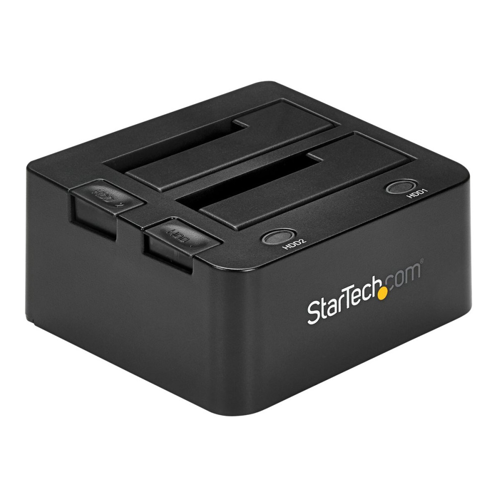 Produktbild för StarTech.com Dual-Bay USB 3.0 to SATA Hard Drive Docking Station, USB Hard Drive Dock, External 2.53.5 SATA IIIIII, SSDHDD Docking Station, Hot-Swap Hard Drive Bay - Top-Loading - kontrollerkort - SATA 6Gb/s - USB 3.0