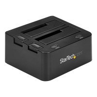 Produktbild för StarTech.com Dual-Bay USB 3.0 to SATA Hard Drive Docking Station, USB Hard Drive Dock, External 2.53.5 SATA IIIIII, SSDHDD Docking Station, Hot-Swap Hard Drive Bay - Top-Loading - kontrollerkort - SATA 6Gb/s - USB 3.0
