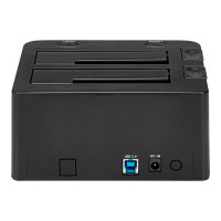 Produktbild för StarTech.com Dual-Bay USB 3.0 to SATA Hard Drive Docking Station, USB Hard Drive Dock, External 2.53.5 SATA IIIIII, SSDHDD Docking Station, Hot-Swap Hard Drive Bay - Top-Loading - kontrollerkort - SATA 6Gb/s - USB 3.0