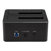 Produktbild för StarTech.com Dual-Bay USB 3.0 to SATA Hard Drive Docking Station, USB Hard Drive Dock, External 2.53.5 SATA IIIIII, SSDHDD Docking Station, Hot-Swap Hard Drive Bay - Top-Loading - kontrollerkort - SATA 6Gb/s - USB 3.0