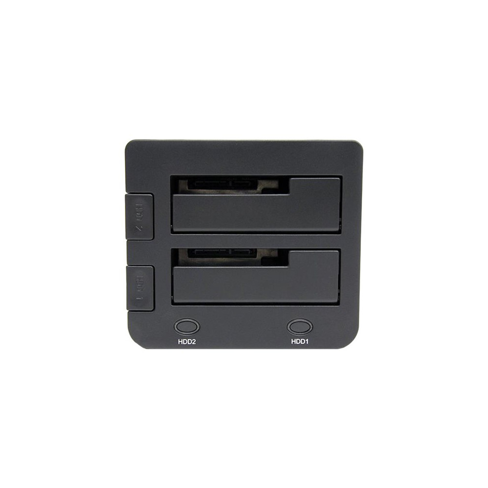 Produktbild för StarTech.com Dual-Bay USB 3.0 to SATA Hard Drive Docking Station, USB Hard Drive Dock, External 2.53.5 SATA IIIIII, SSDHDD Docking Station, Hot-Swap Hard Drive Bay - Top-Loading - kontrollerkort - SATA 6Gb/s - USB 3.0